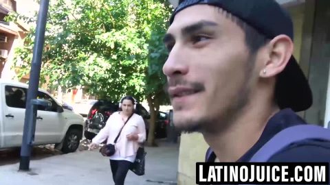 Latino stud gets wild pickup sex and blasted with cum