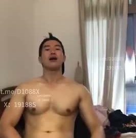 Asian Hunk Live Stream Stroking His Big Hard Willie