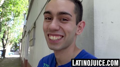 Straight Latino takes bare dick in his ass for first time