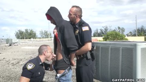 Joey Doves – Apprehended Breaking and Entering Suspect gets to fuck the police