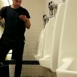 Train station urinal